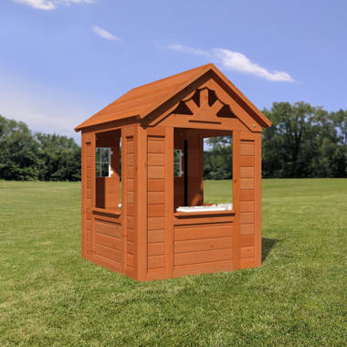 Backyard discovery columbus all cedar best sale wood playhouse